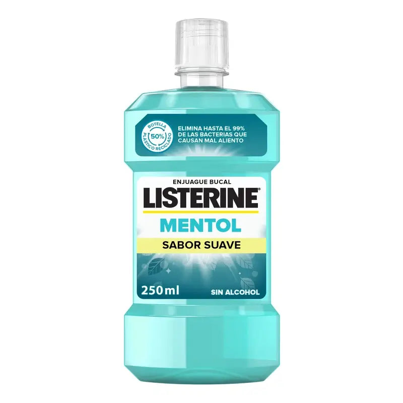 Listerine, Mild Flavour Menthol Mouthwash, 250 ml