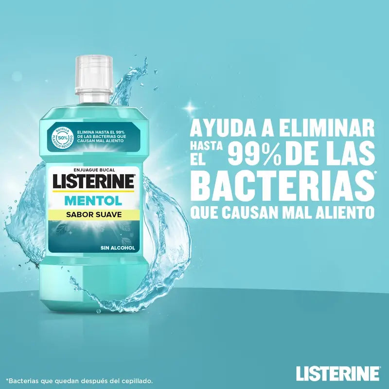 Listerine, Mild Flavour Menthol Mouthwash, 250 ml