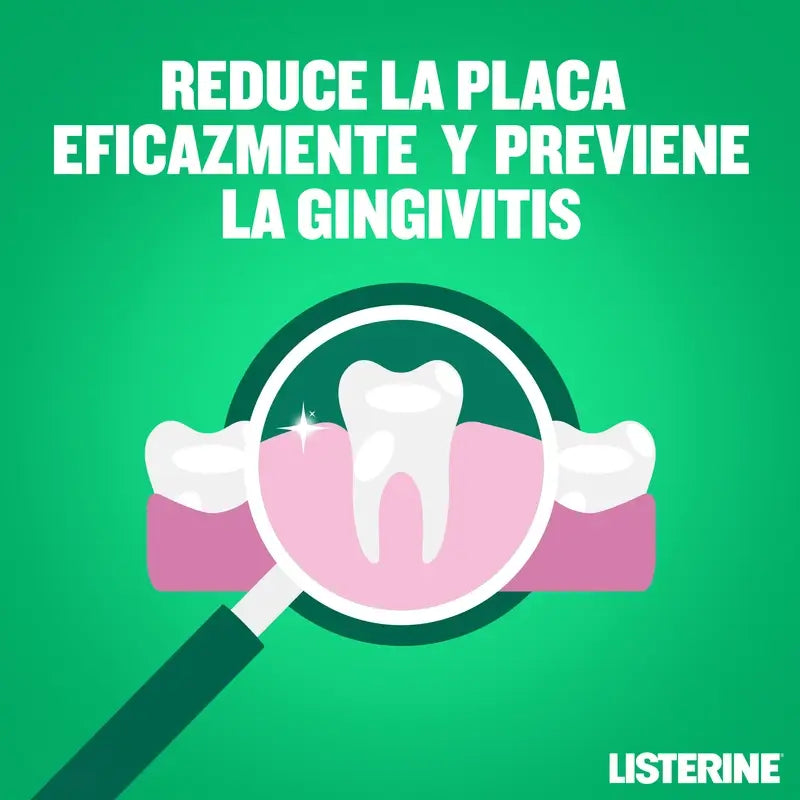 Listerine Mouthwash, Tooth and Gum Protection Fresh Mint Flavour Strengthens Teeth, 2 X 1000ml Pack.