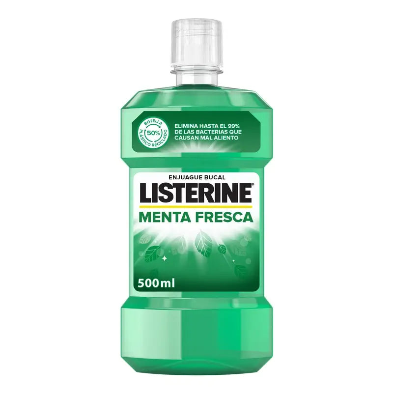 Listerine Mouthwash Peppermint Fresh Mouthwash, 500 ml