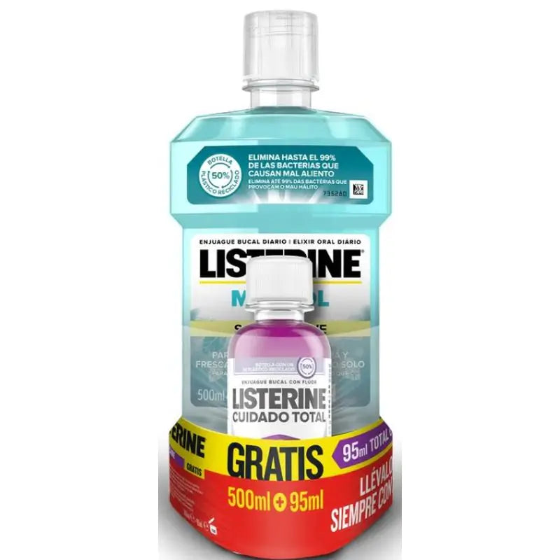 Listerine Menthol 500Ml + Ct 95Ml