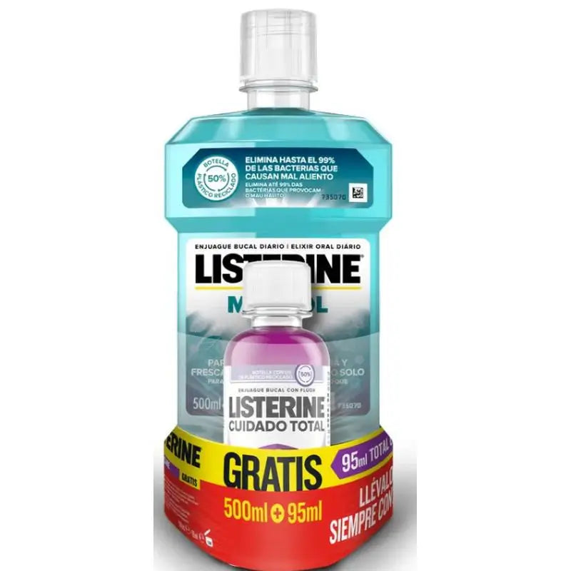 Listerine Menthol Gentle 500Ml + Ct 95Ml