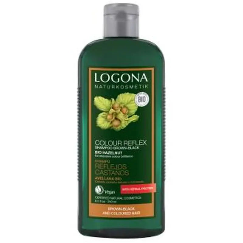 Logona Champu Reflejos Castaños Avellana 250Ml.