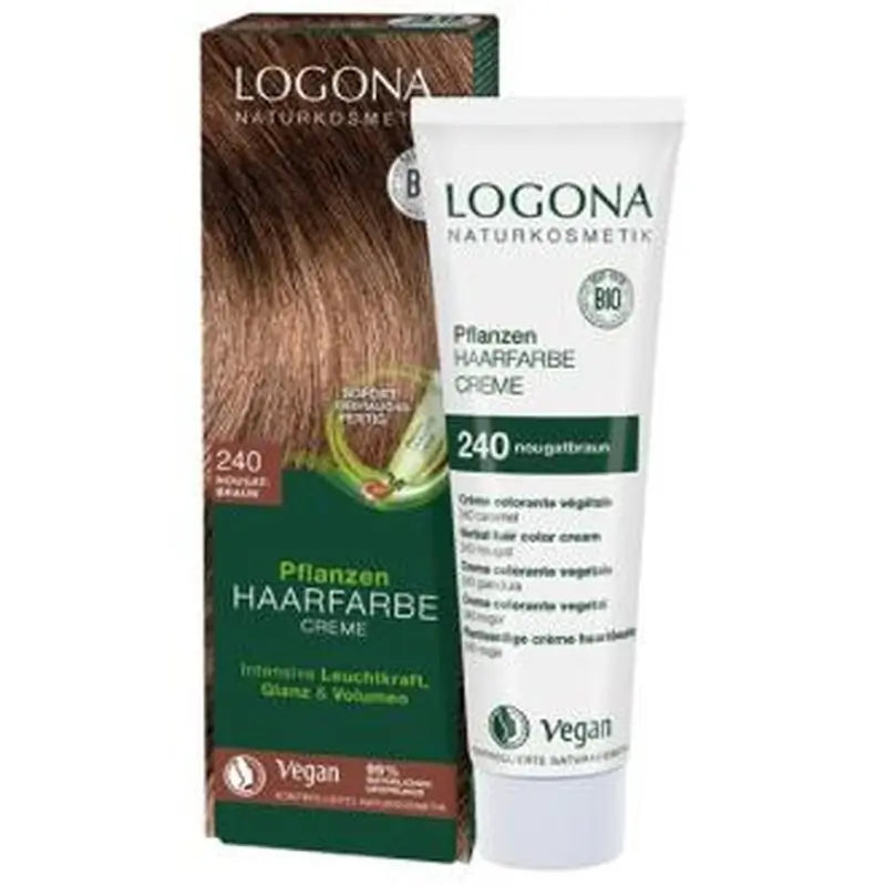 Logona Colorante Vegetal En Crema 240 Nogal 150Ml.