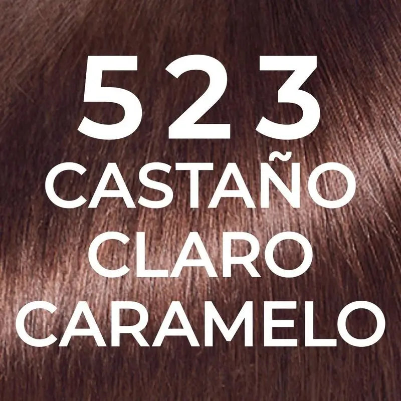 L'Oréal Paris Casting Natural Gloss Colour & Shine Gloss Shade 523 Light Caramel Brown 90% Natural Origin.