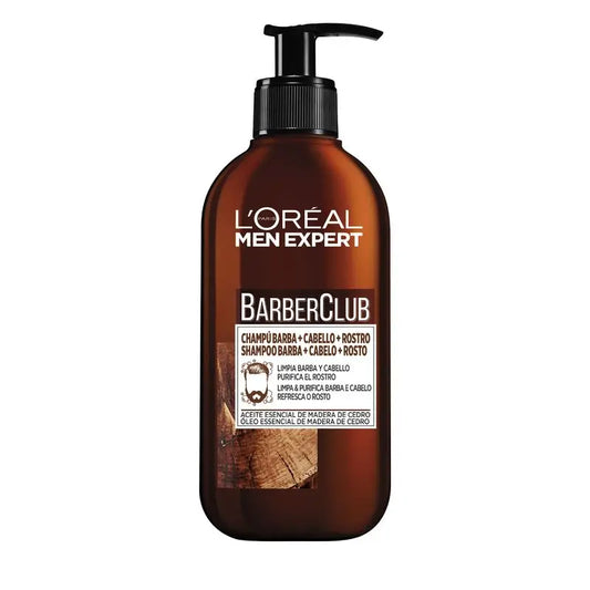 L'Oréal Paris Men Expert Barber Club 3 In 1 Shampoo: Beard + Hair + Face 200 Ml