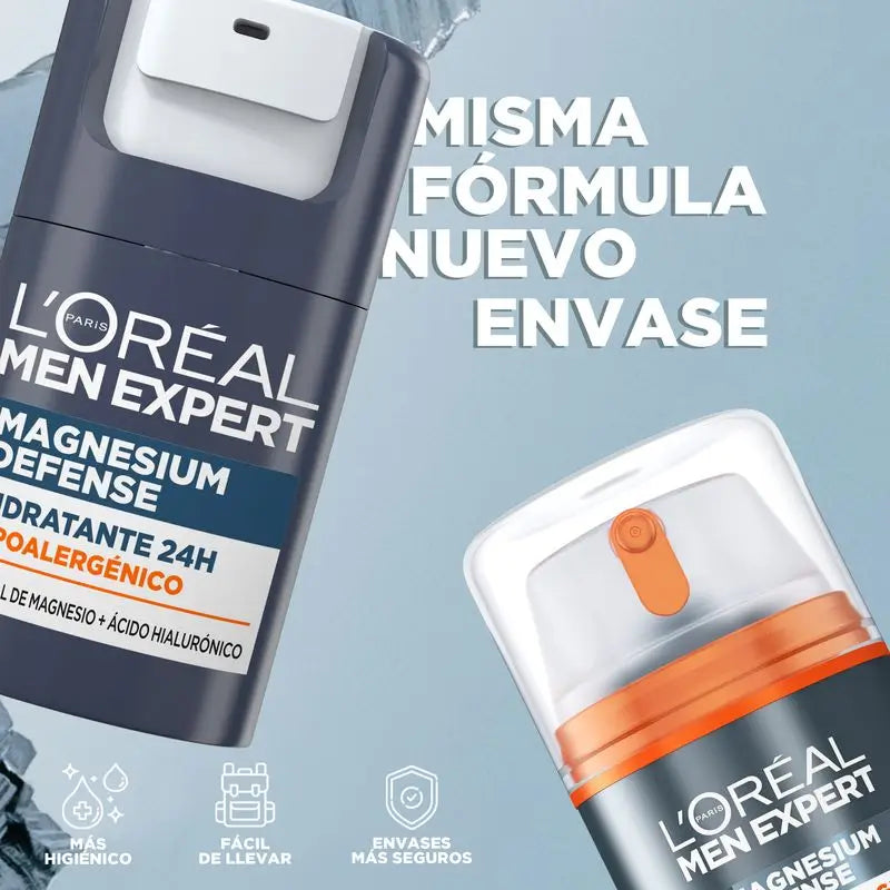 L'Oréal Paris Men Expert Hypoallergenic Moisturising Cream: Magnesium Mineral & Hyaluronic Acid