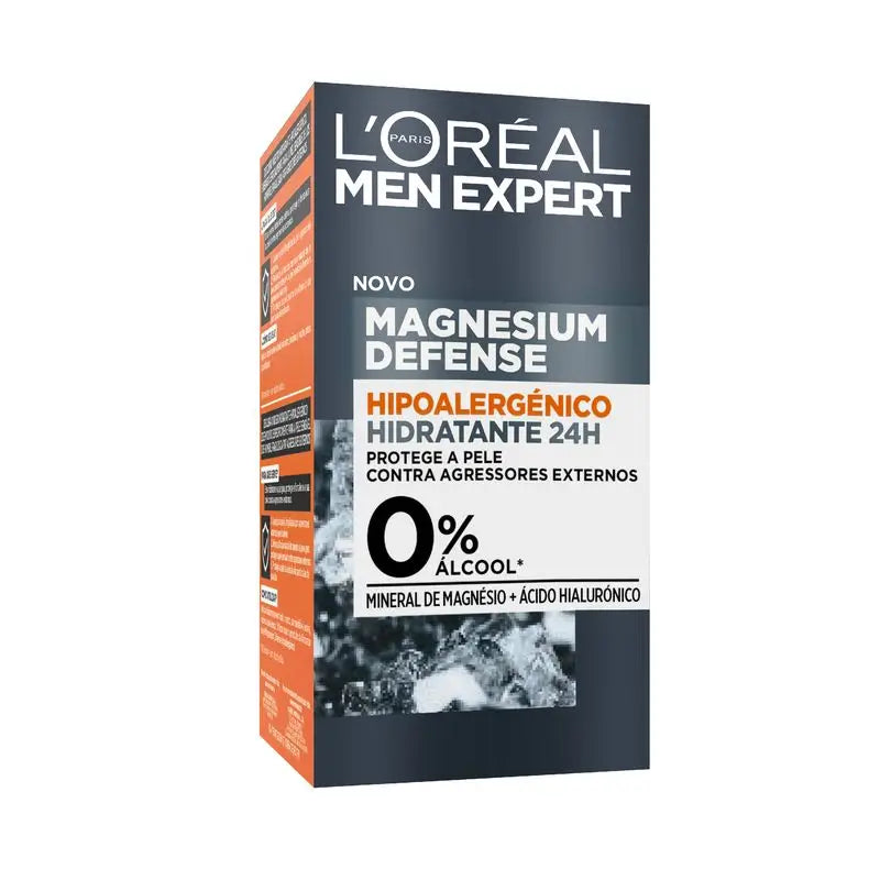 L'Oréal Paris Men Expert Hypoallergenic Moisturising Cream: Magnesium Mineral & Hyaluronic Acid