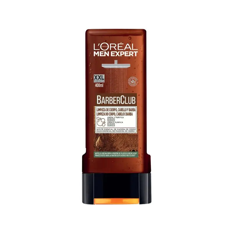 L'Oréal Paris Men Expert Barber Club Shower Gel: Cedar Wood Oil, Cleansing and Nourishing