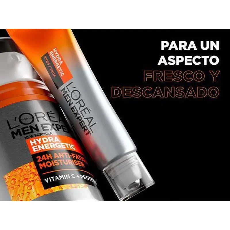 L'Oréal Paris Men Expert Hydra Energetic 24H Anti-Fatigue Moisturising Cream For Men With Vitamin C And Protein - 50 Ml