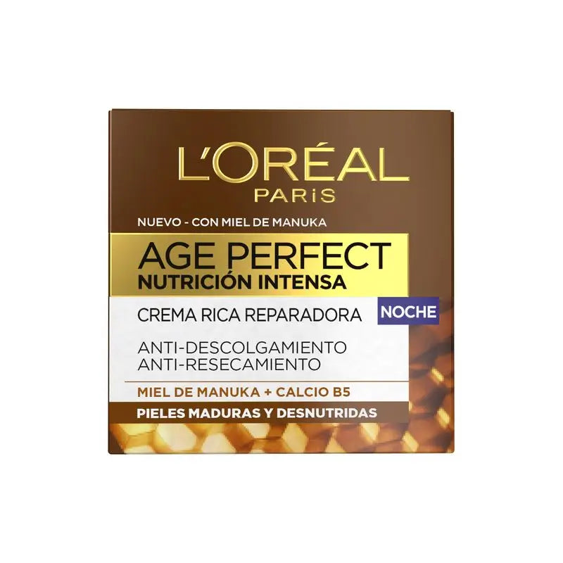 L'Oréal Paris Age Perfect Intense Nutrition Rich Repairing Night Cream Mature and Undernourished Skin 50Ml