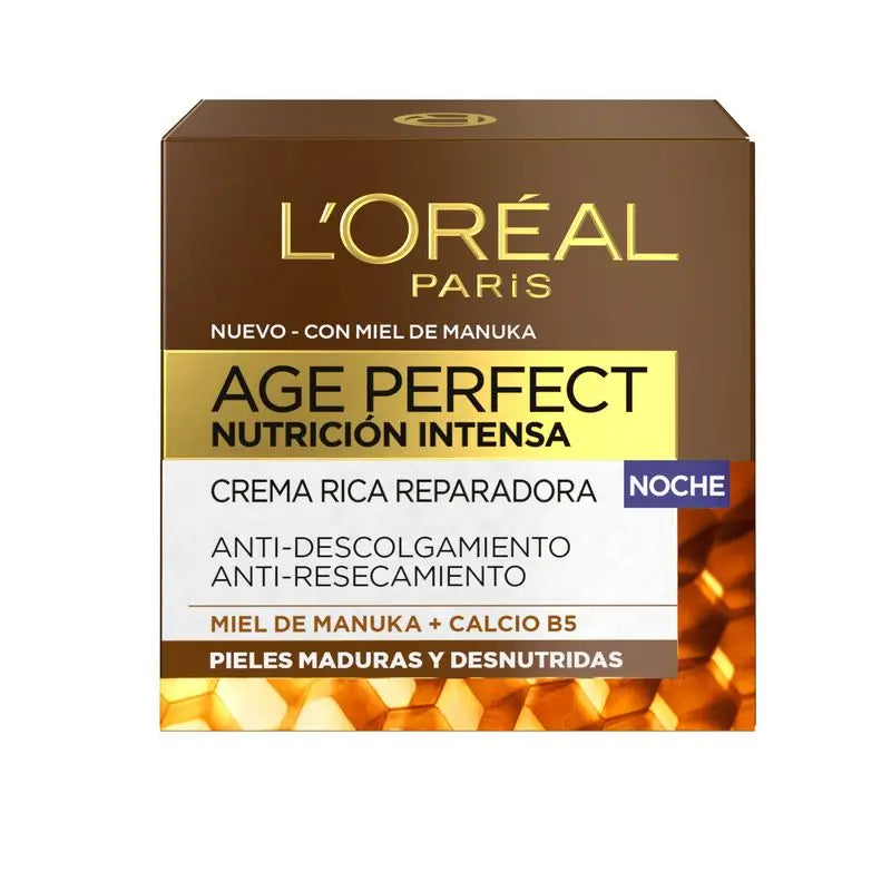 L'Oréal Paris Age Perfect Intense Nutrition Rich Repairing Night Cream Mature and Undernourished Skin 50Ml