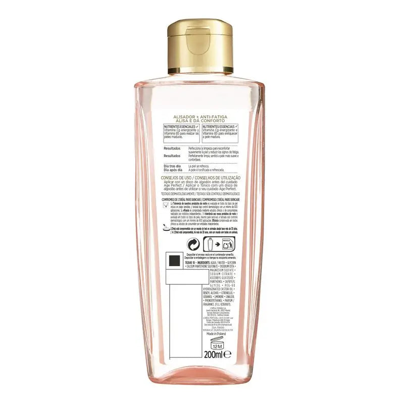 L'Oréal Paris Age Perfect Smoothing Toner for Mature Skin - 200Ml