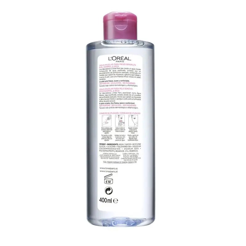 L'Oréal Paris Normal To Dry Skin Micellar Water 400Ml