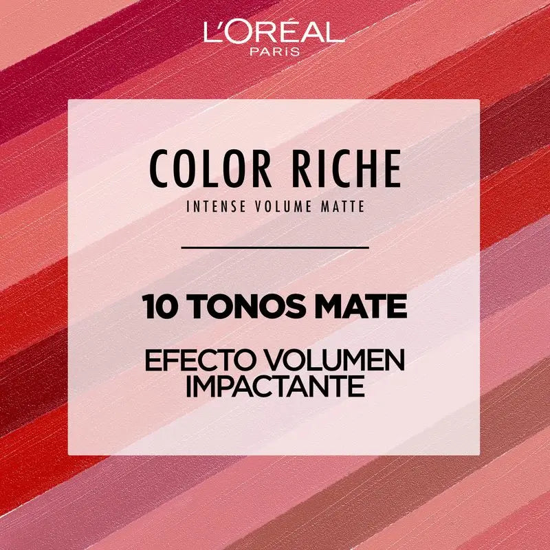 L'Oréal Paris Lipstick Color Riche Intense Volume Matte Shade 187 Fushia Libre