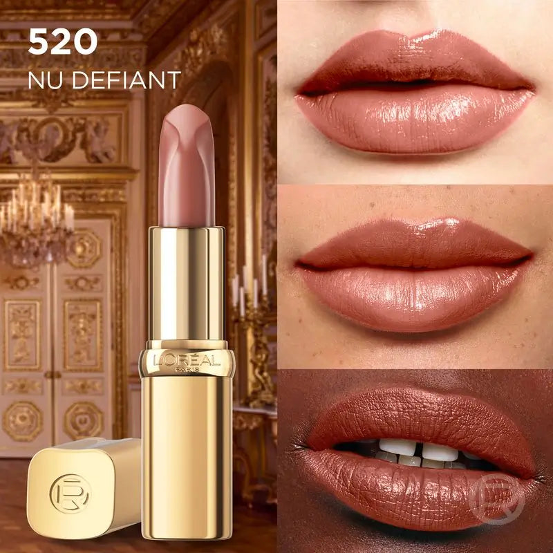 L'Oréal Paris Lipstick Color Riche Nudes Of Worth Satin Shade 520 Nude Defiant