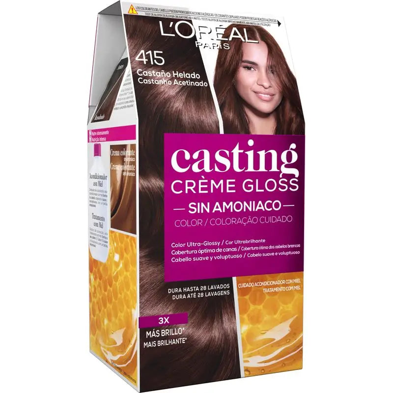 L'Oréal Paris Casting Creme Gloss Colour Bath 415 Icy Brown