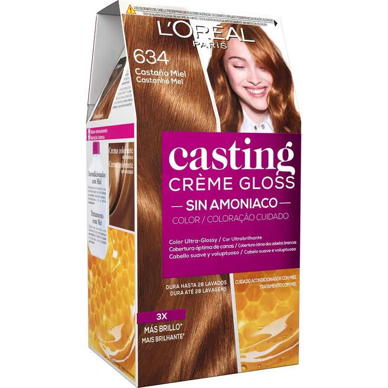 L'Oréal Paris Casting Creme Gloss Colour Bath 634 Honey Brown