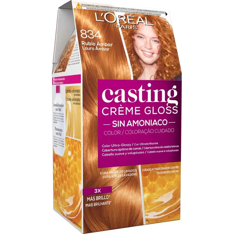 L'Oréal Paris Casting Creme Gloss Colour Wash 834 Amber Blonde