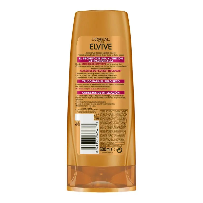 L'Oréal Paris Elvive Extraordinary Oil Nourishing Conditioner For Dry Hair 300Ml