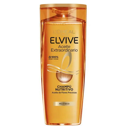 L'Oréal Paris Elvive Extraordinary Oil Nourishing Shampoo For Dry Hair 380 Ml