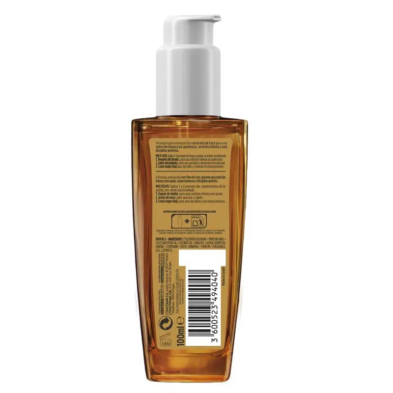 L'Oréal Paris Elvive Extraordinary Coconut Oil, Universal Use Treatment For Normal To Dry Hair 100Ml