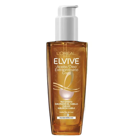 L'Oréal Paris Elvive Extraordinary Coconut Oil, Universal Use Treatment For Normal To Dry Hair 100Ml