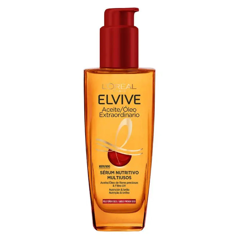 L'Oréal Paris Elvive Colour Live Extraordinary Oil, Universal Use Treatment For Colour Treated Hair 100Ml