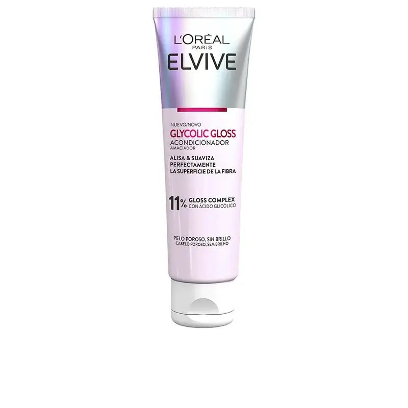 L'Oréal Paris Elvive Glycolic Gloss Conditioner Glycolic Acid Glycolic Conditioner Soft & Shiny Hair