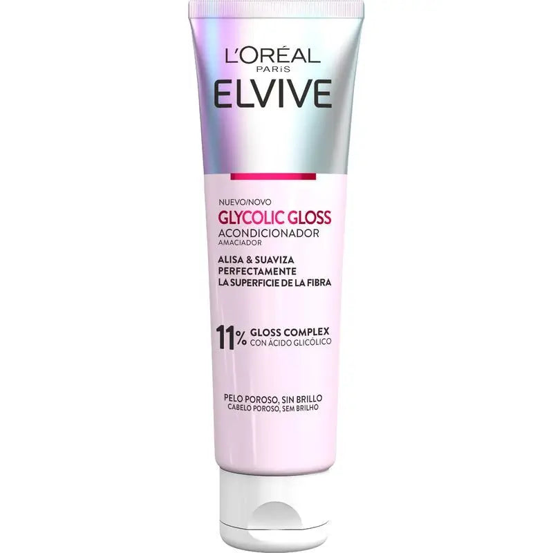 L'Oréal Paris Elvive Glycolic Gloss Conditioner Glycolic Acid Glycolic Conditioner Soft & Shiny Hair