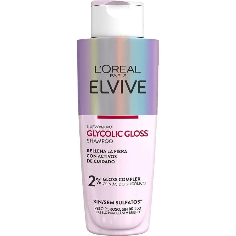 L'Oréal Paris Elvive Glycolic Gloss Shampoo With Glycolic Acid Glycolic Acid Soft & Shiny Hair