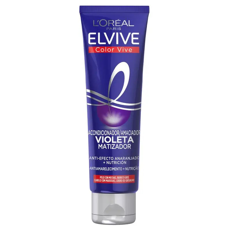 L'Oréal Paris Elvive Color Vive Violet Mattifying Conditioner for highlighted, blonde or grey hair 150Ml