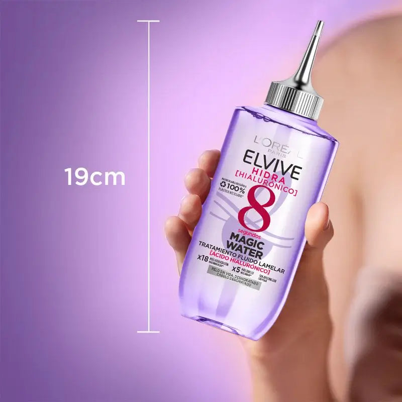 L'Oréal Paris Elvive Hydra Hyaluronic Magic Water: 8S Hair Treatment, Lamellar Technology, 200Ml