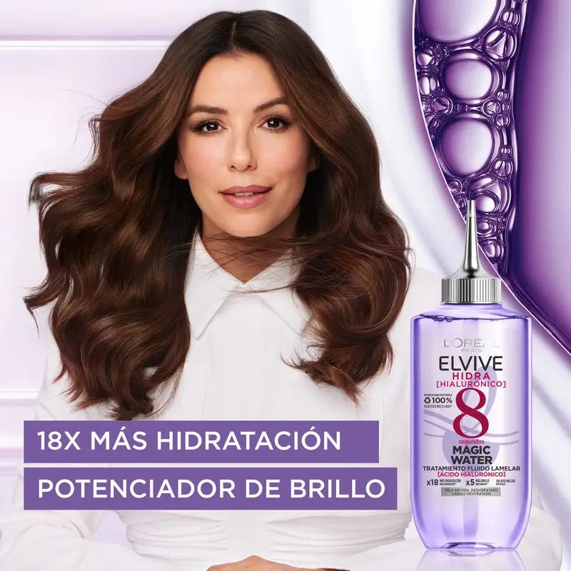 L'Oréal Paris Elvive Hydra Hyaluronic Magic Water: 8S Hair Treatment, Lamellar Technology, 200Ml