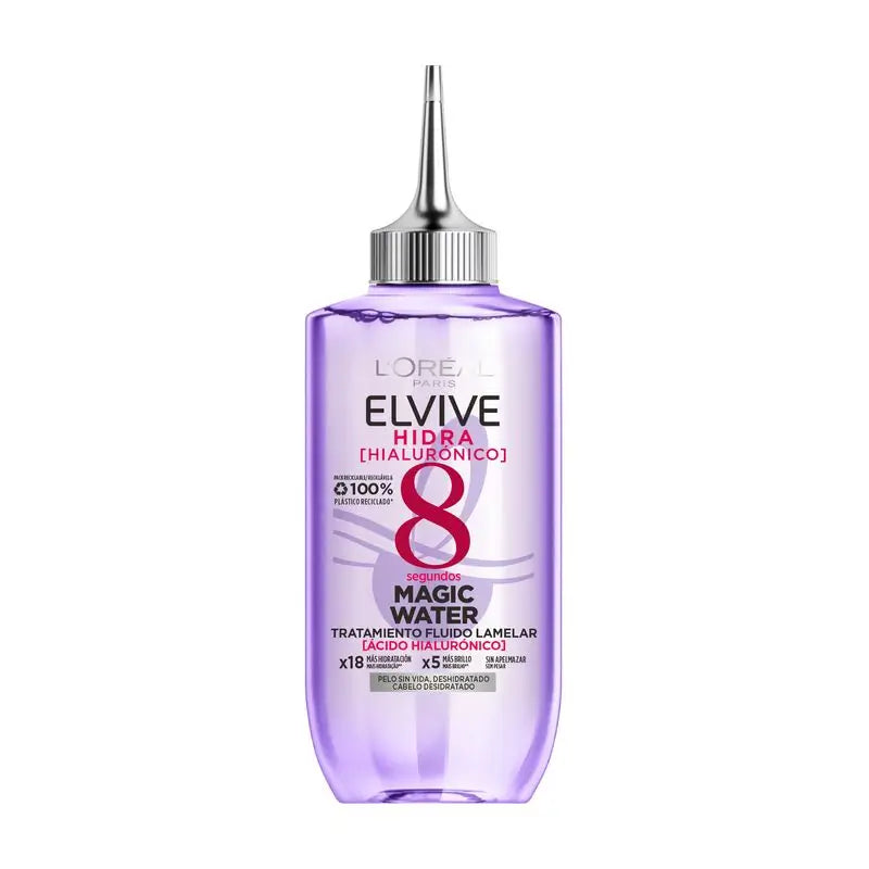 L'Oréal Paris Elvive Hydra Hyaluronic Magic Water: 8S Hair Treatment, Lamellar Technology, 200Ml