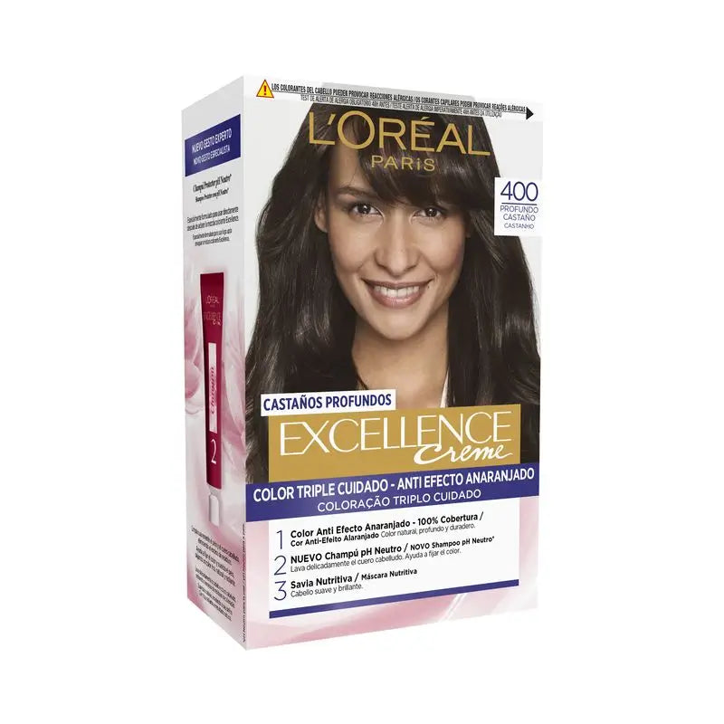 L'Oréal Paris Excellence Deep Auburn Permanent Hair Color - Shade 400 Deep Auburn