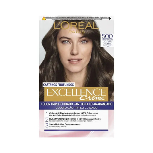 L'Oréal Paris Excellence Deep Auburn Permanent Hair Color - Shade 500 Light Deep Auburn