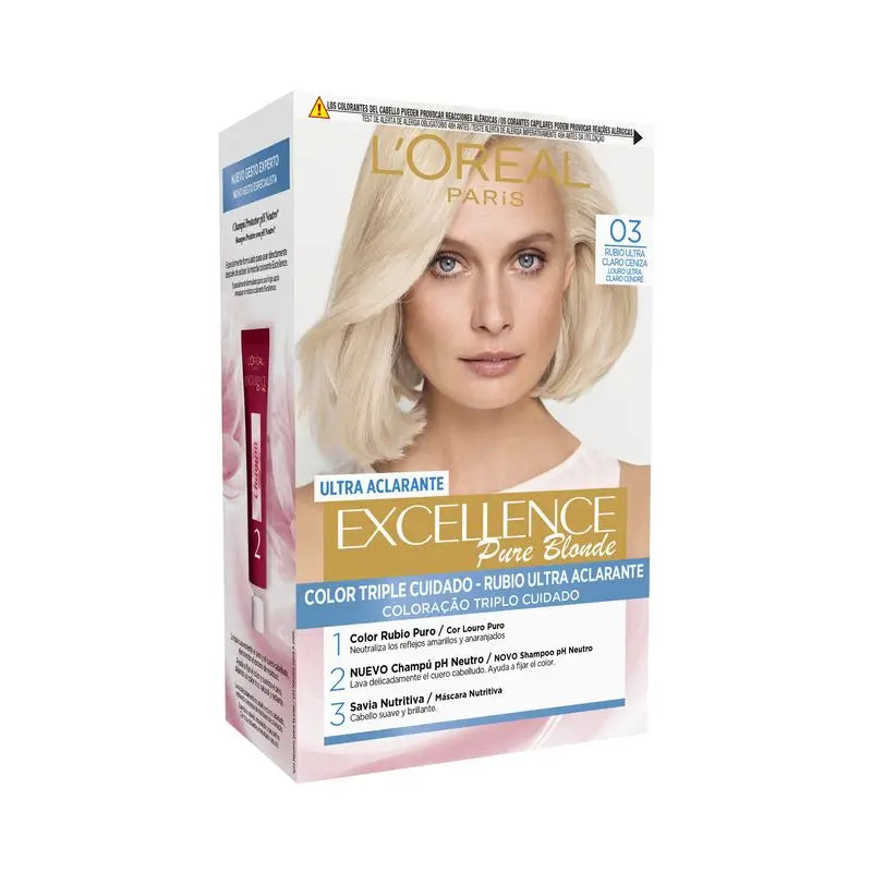 L'Oréal Paris Excellence Pure Blonde Ultra-Lightening - Shade 03 Ultra Light Ash Blonde