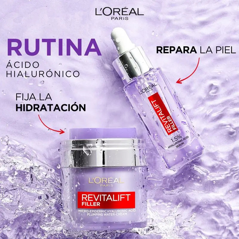 L'Oréal Paris Revitalift Filler Cream Gel: Hyaluronic Acid & 3 Ceramides, Intense Hydration