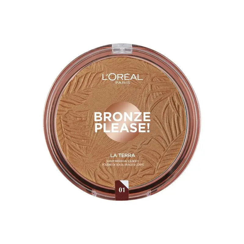 L'Oréal Paris Glam Bronze La Terra 01 Portofino-Leggero Light Skin Bronzing Powder 18 Gr