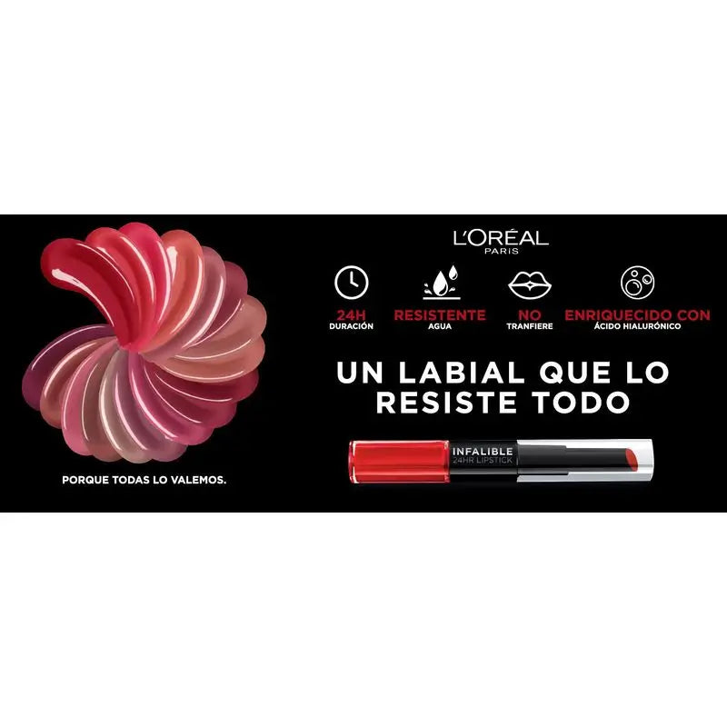 L'Oréal Paris Infallible 24H 506 Red Infallible Permanent Lipstick Red