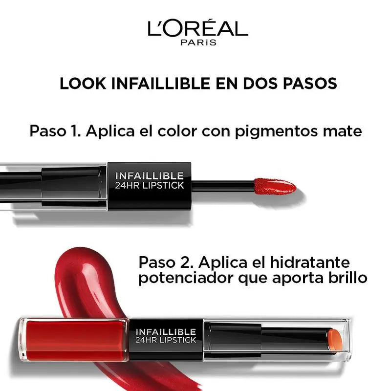 L'Oréal Paris Infallible 24H 506 Red Infallible Permanent Lipstick Red