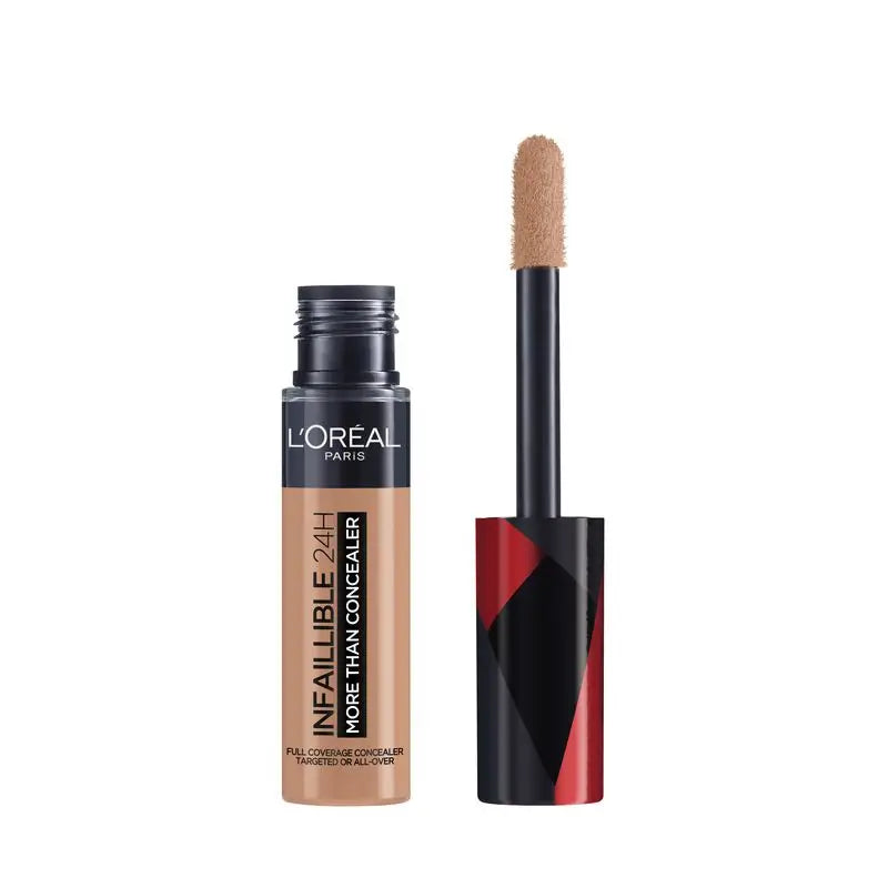 L'Oréal Paris Infallible More Than Concealer Full Coverage Concealer, Shade 329 Cashew/Cajou, 11 Ml