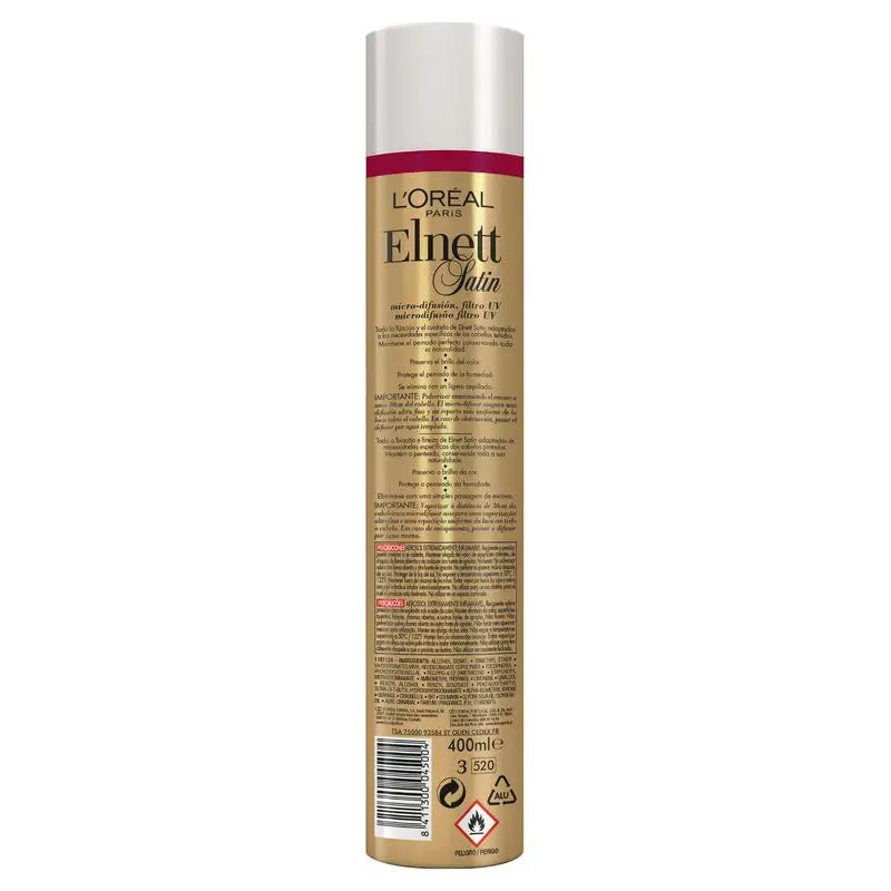 L'Oréal Paris Elnett Strong Hold Hairspray Colour Treated Hair 400Ml