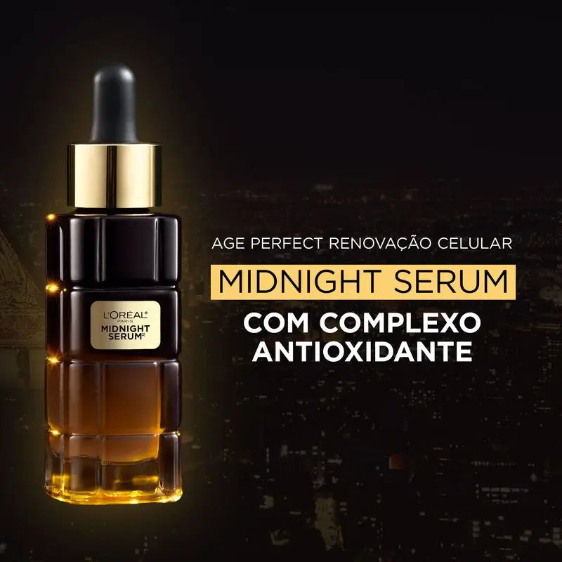 L'Oréal Paris Midnight Serum Age Perfect Cellular Revival, With Antioxidant Complex, Night Facial Serum