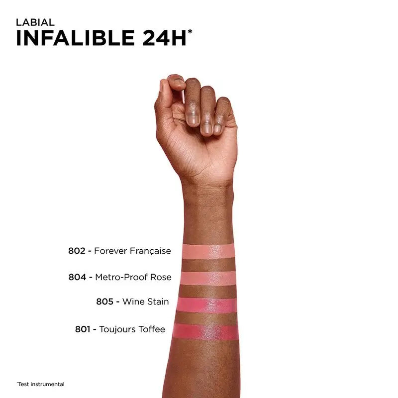 L'Oréal Paris 24H Infallible Permanent Lipstick Shade 801 Toujours Toffee