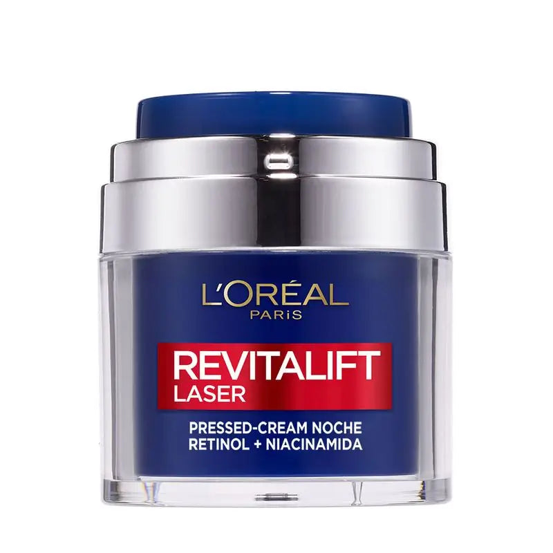 L'Oréal Paris Pressed Laser Revitalift Night Cream With Retinol + Niacidamide Single Dose Format, 50Ml