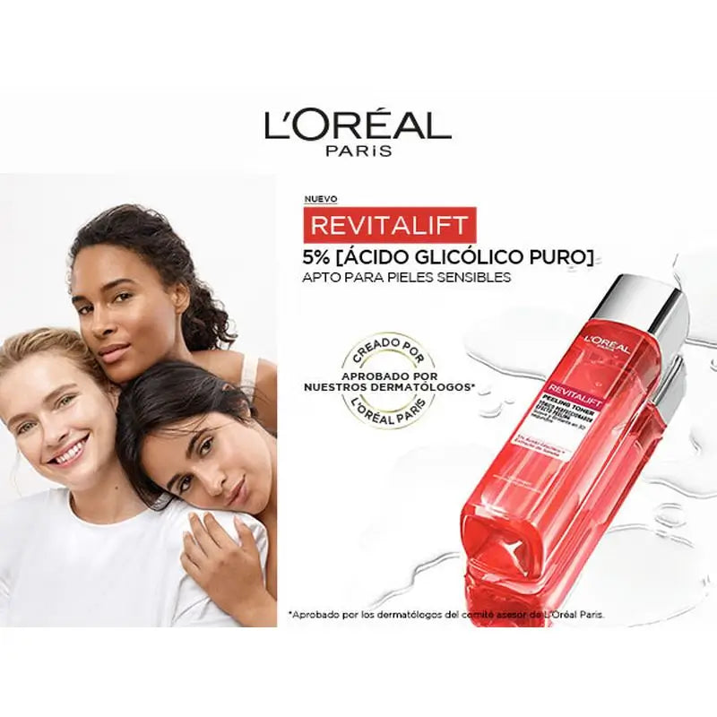 L'Oréal Paris Revitalift Perfecting Toner, Watermelon Extract, Smooth & Glowing Skin in 30 Seconds, 180Ml