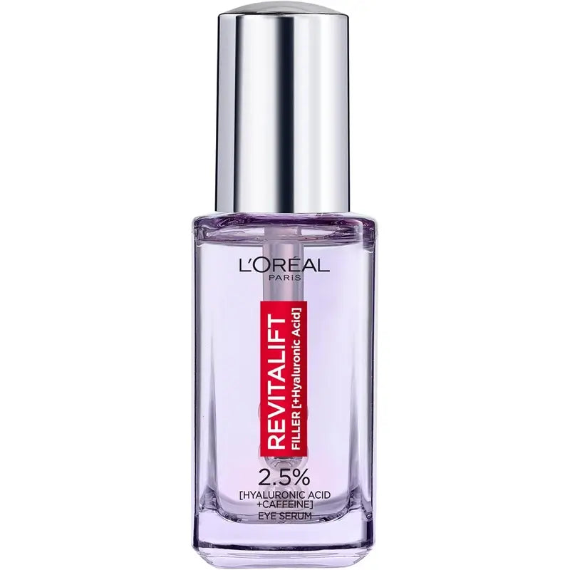 L'Oréal Paris Revitalift Filler Eye Serum: 2.5% Hyaluronic Acid And Caffeine, Triple Roll-On