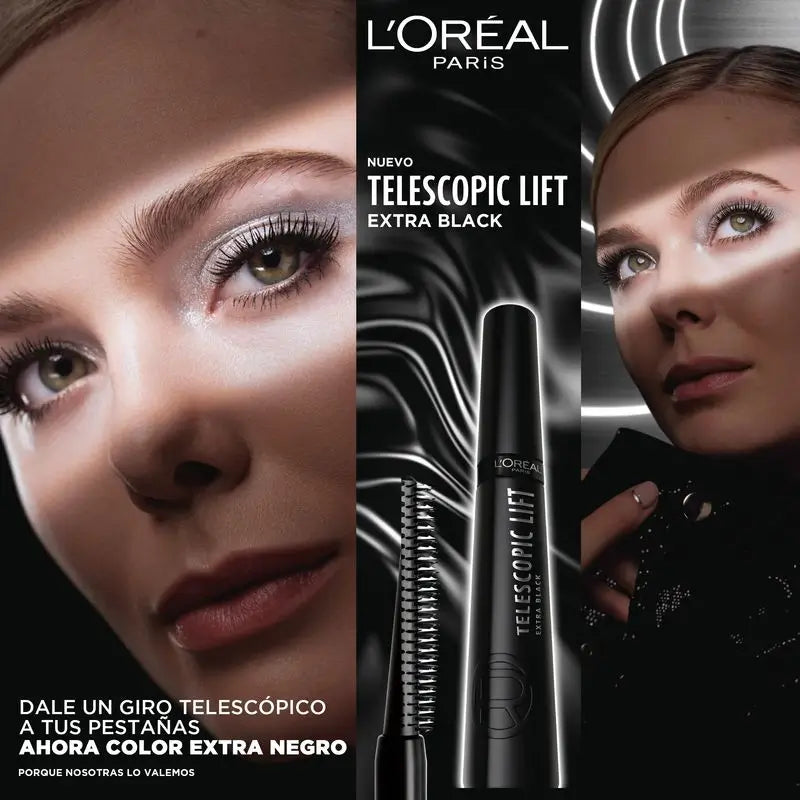 L'Oréal Paris Telescopic Extra Black Mascara +5Mm Length.